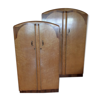 Pair of asymmetrical cabinets from the 50s