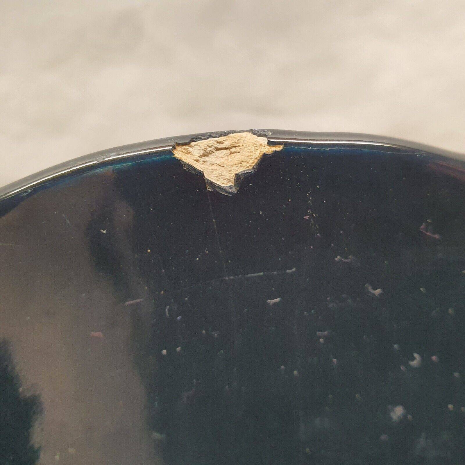 Large Longwy Emaux Dish Model Tropic D35 CM To Hang Or Other Decoration