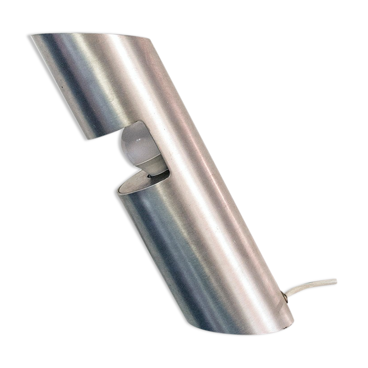 Chromed aluminium table lamp, Italy, 1970s