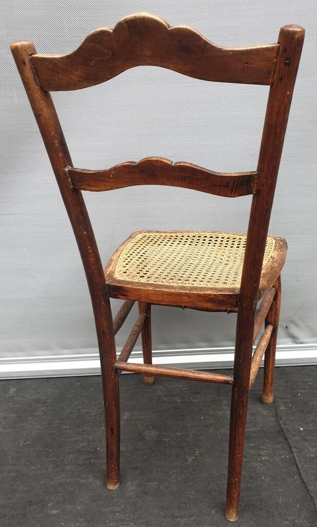 Pair chairs cans d'estaminet XIXth