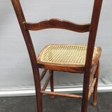 Pair chairs cans d'estaminet XIXth