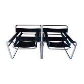 Lot de 2 fauteuils wassily b3 designer Marcel Breuer