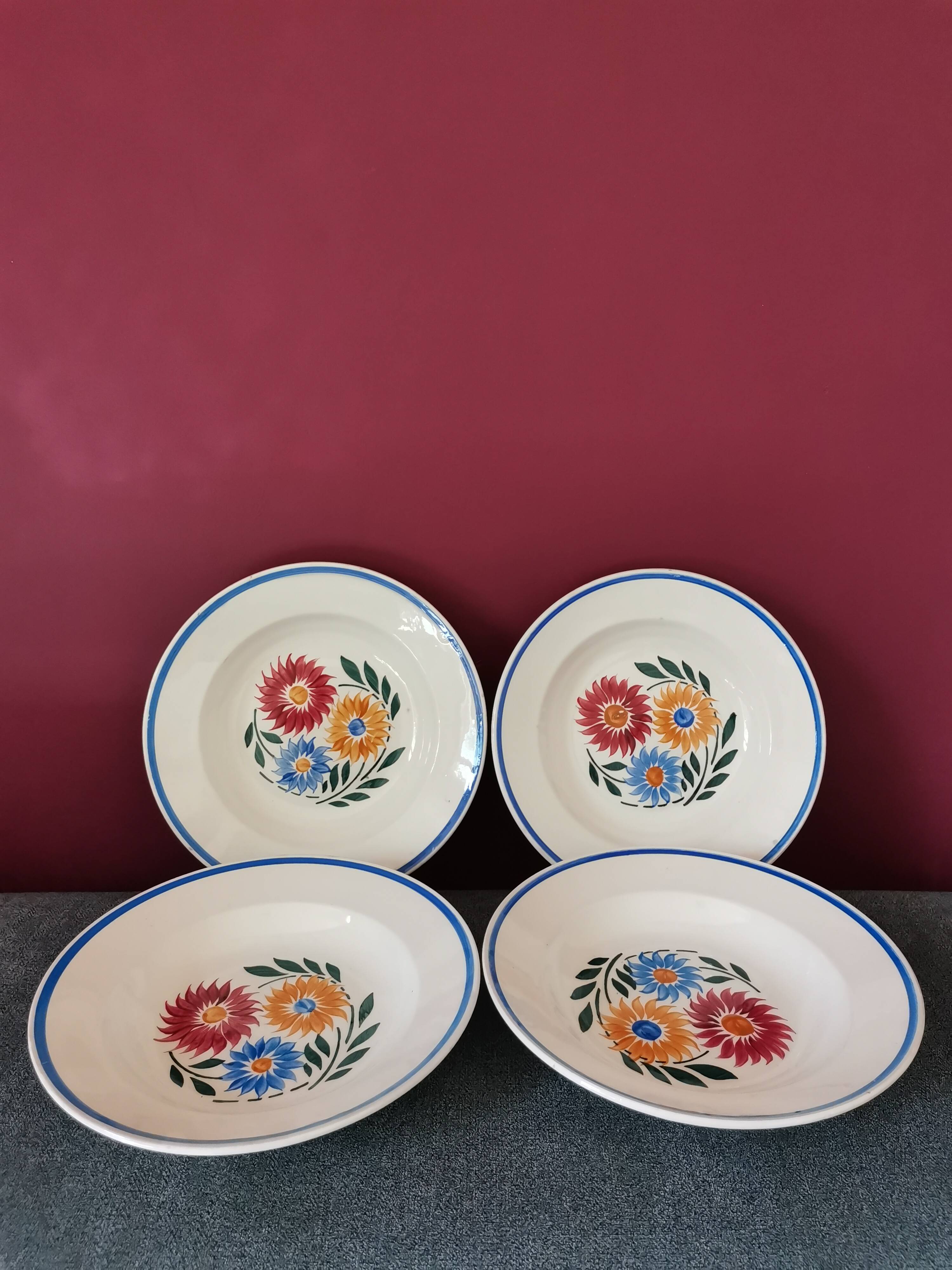 Rustic Flowers Lunéville Plates