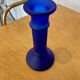 Polished glass candle holder