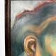 Oil on cardboard – stylized Art Deco study after the Adam of the Sistine Chapel – 60 x 80 cm