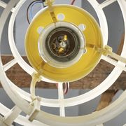 Paire de suspensions UFO space age tchèque, années 1960