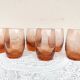 Handmade pink soufflé glasses