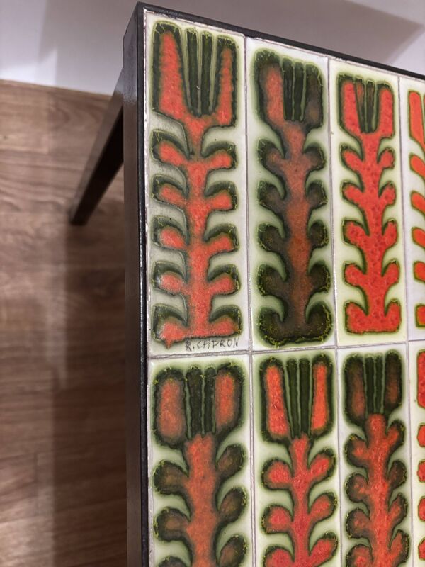 Table basse du céramiste Roiger Capron années 70