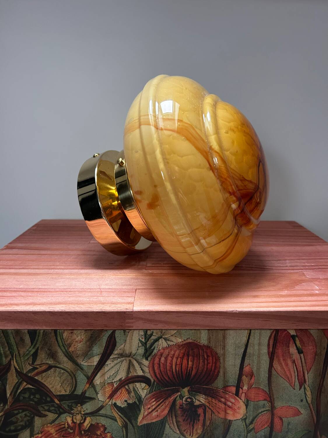 Vintage globe wall or ceiling light