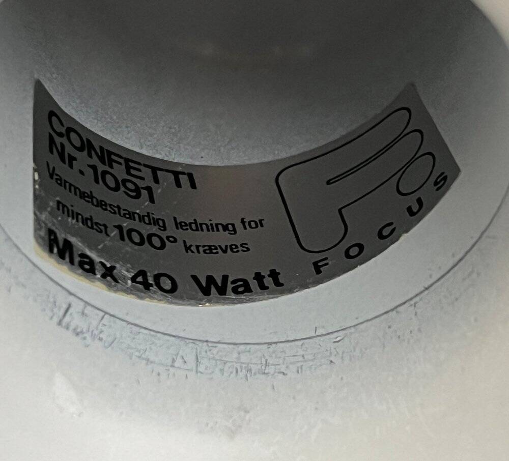 Danish confetti pendant lamps from the mid-century space age by Claus Bondrup and Torsten Thorup for Focus, 1960s, set of 2.