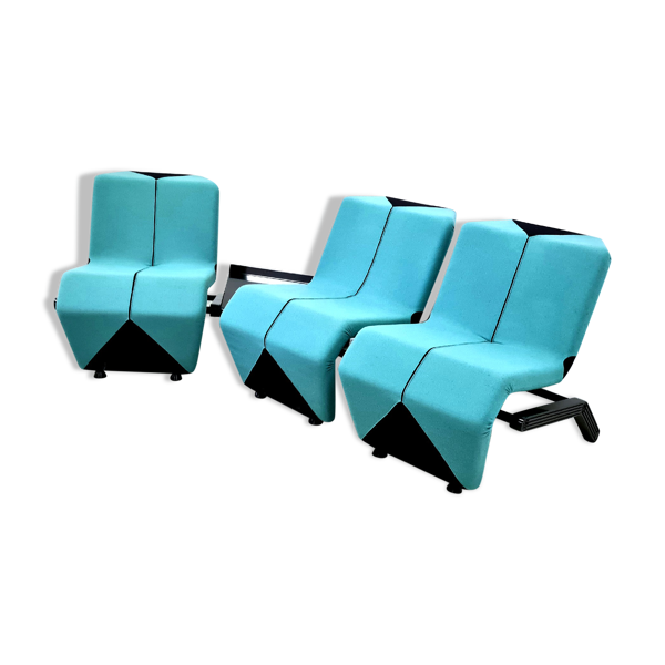 Canapé modulaire post-moderne de style Memphis par Thierry Belt pour Artifort, Pays-Bas années 1980 — Beyit