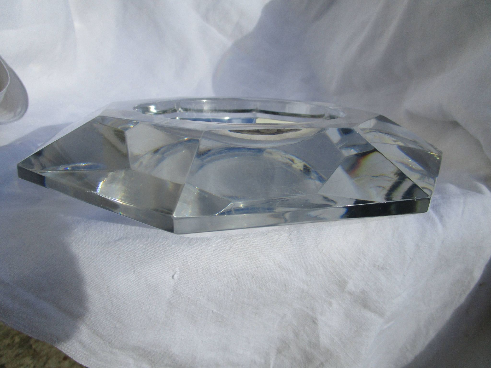 Cendrier cristal Val saint Lambert