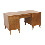 Vintage walnut desk made in the 1950s