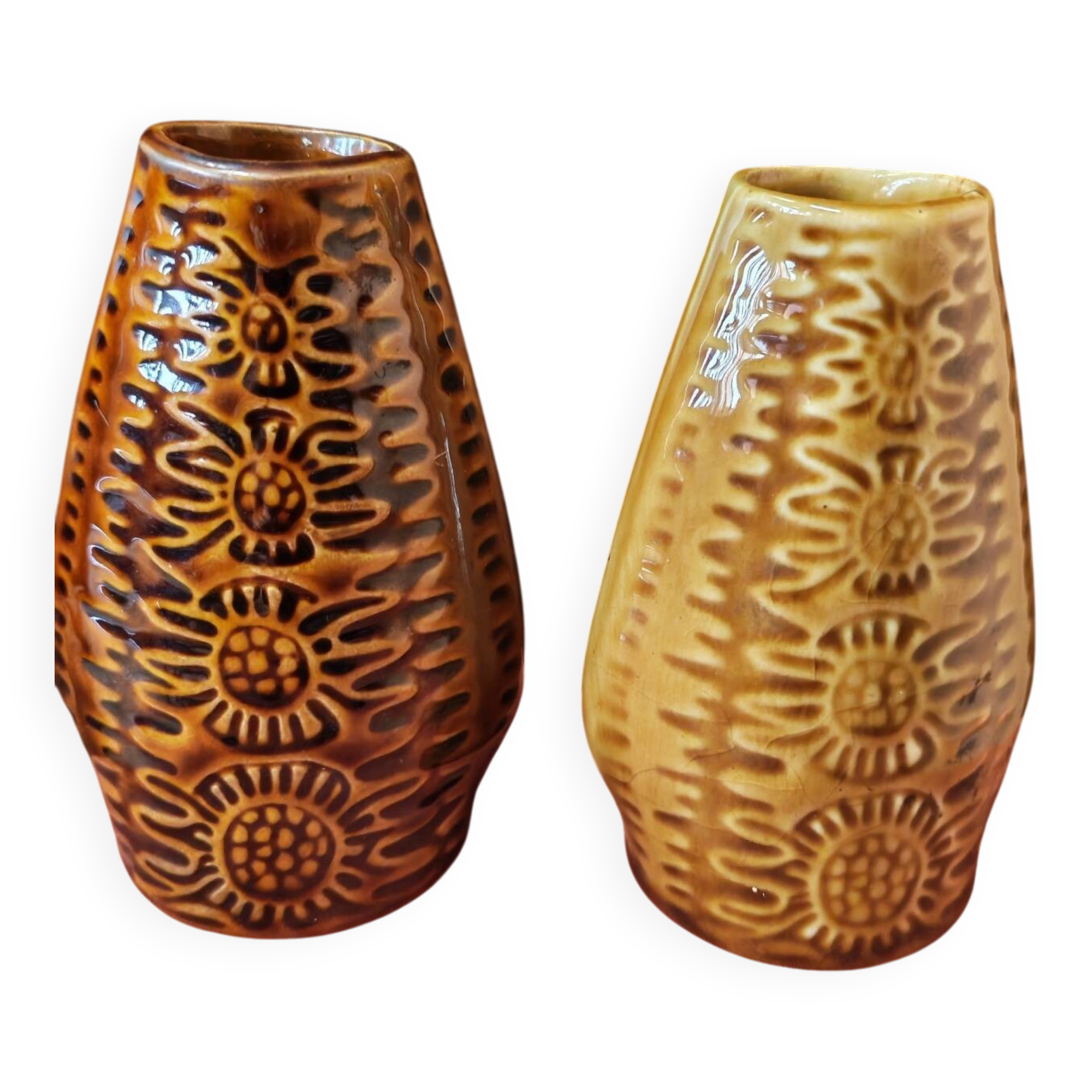 Duo des vases New Look Pologne Mirostowice 1970
