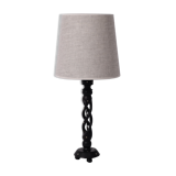 Turned wood twist lamp, 1960s.