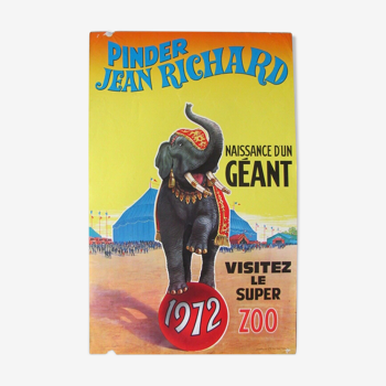 Advertising poster - Cirque Pinder Jean Richard - 1972