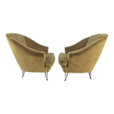 Isa Bergamo, armchairs, Italy 1950s