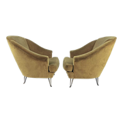 Isa Bergamo, armchairs, Italy 1950s