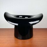 Vintage Italian vase top hat in Murano glass, 1980s.
