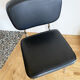 Black leatherette chair