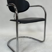 Vintage dining chair effezeta made in Italy design chrome