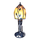 Grande Lampe de table 73 cm, fer forgé et verre de style Art Déco
