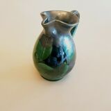 Large pitcher decanter in vintage terracotta ceramic 60s signed Buxo