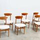 Ensemble de six chaises de salle à manger italiennes