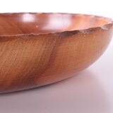 Vintage teak wooden high bowl or fruit bowl 1960s Denmark