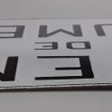 Enamelled old sheet plate "defense de fumer"