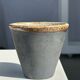 Set of 3 cups / mug in Indonesian ceramic (black, matte brown & speckled glazed)