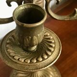 Chandelier five brass fires