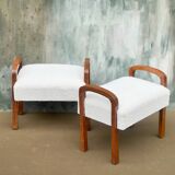 Deux tabourets mouton Decò