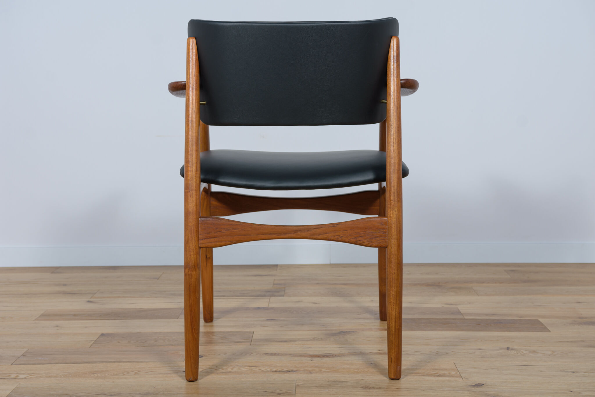 Mid-Century Danish Teak & Leather Armchair, 1970s