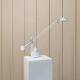 White Metal Stilplast Halo Balance Table Lamp from Italy - 1980s Postmodern Memphis Design