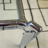 Chrome and glass coffee table, 1970
