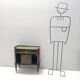 Ebonized Walnut and Beech Nightstands, Tomaso Buzzi Style, 1950s