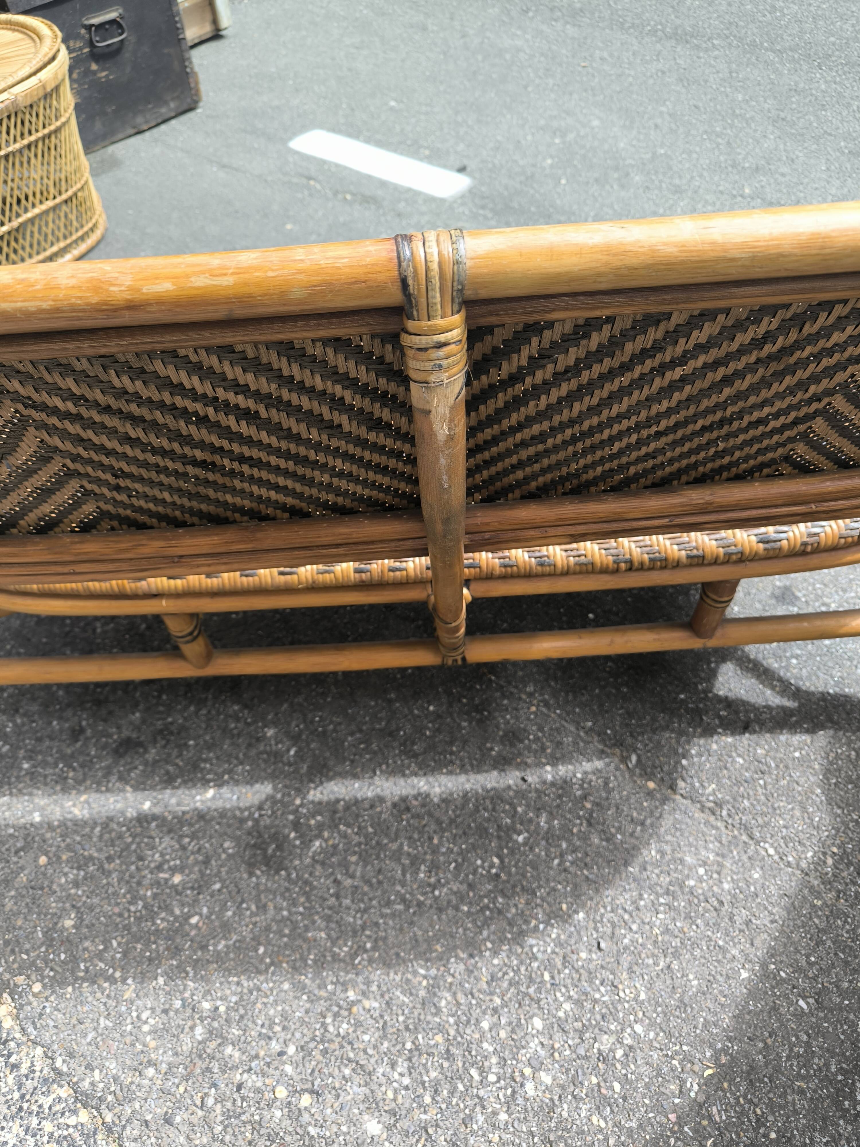 Banquette Rotin