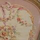 Golden wooden fireplace screen and Aubusson tapestry, 19th century.