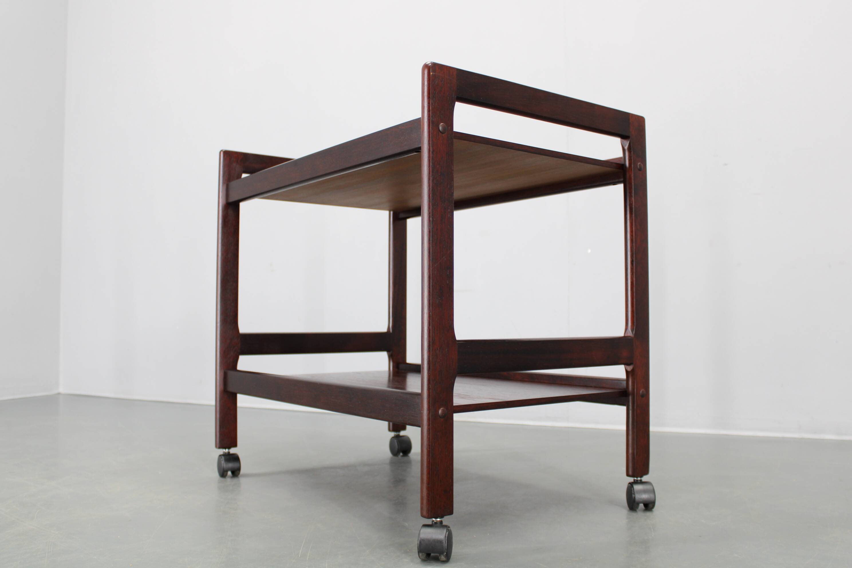 1970s Scandinavian teak serving cart by Brdr Furbo Spøttrup
