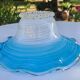 Coupe en verre soufflé filigrané Murano