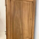 Armoire vitrine chêne massif