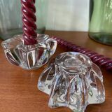 Bougeoirs cristal étoile