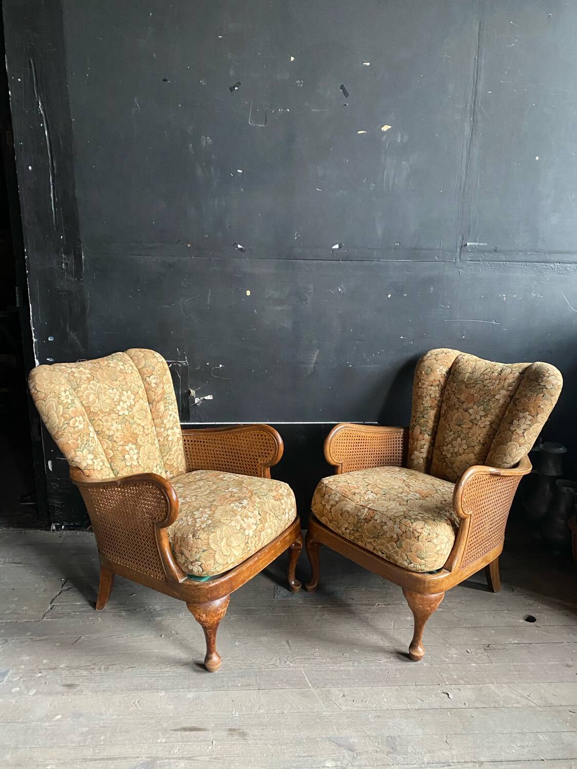 Paire de fauteuils bergère anglais Cannés