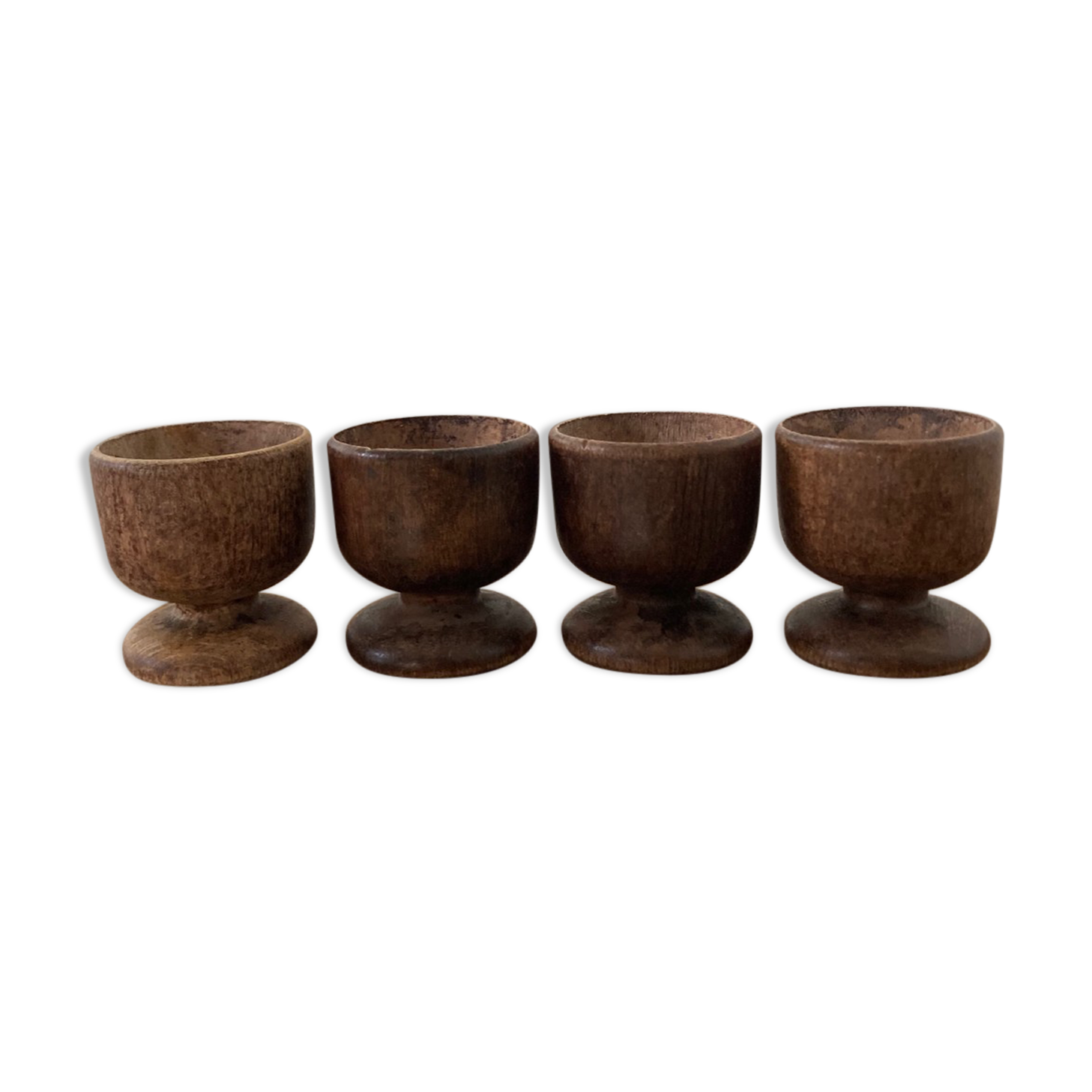 Set of 4 wooden shells