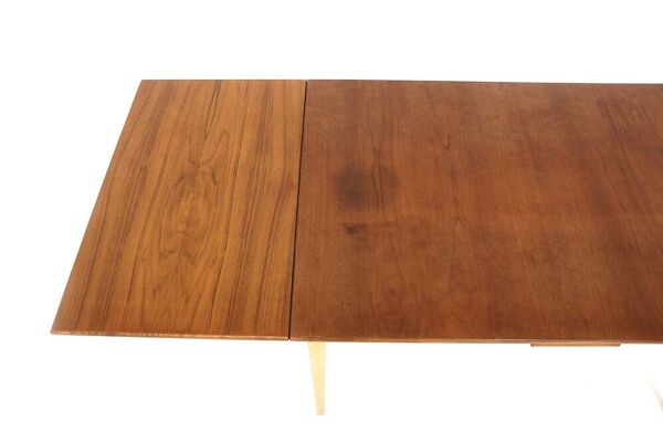 Table de salle à manger ''portefeuille'' en teck, Suède, 1960