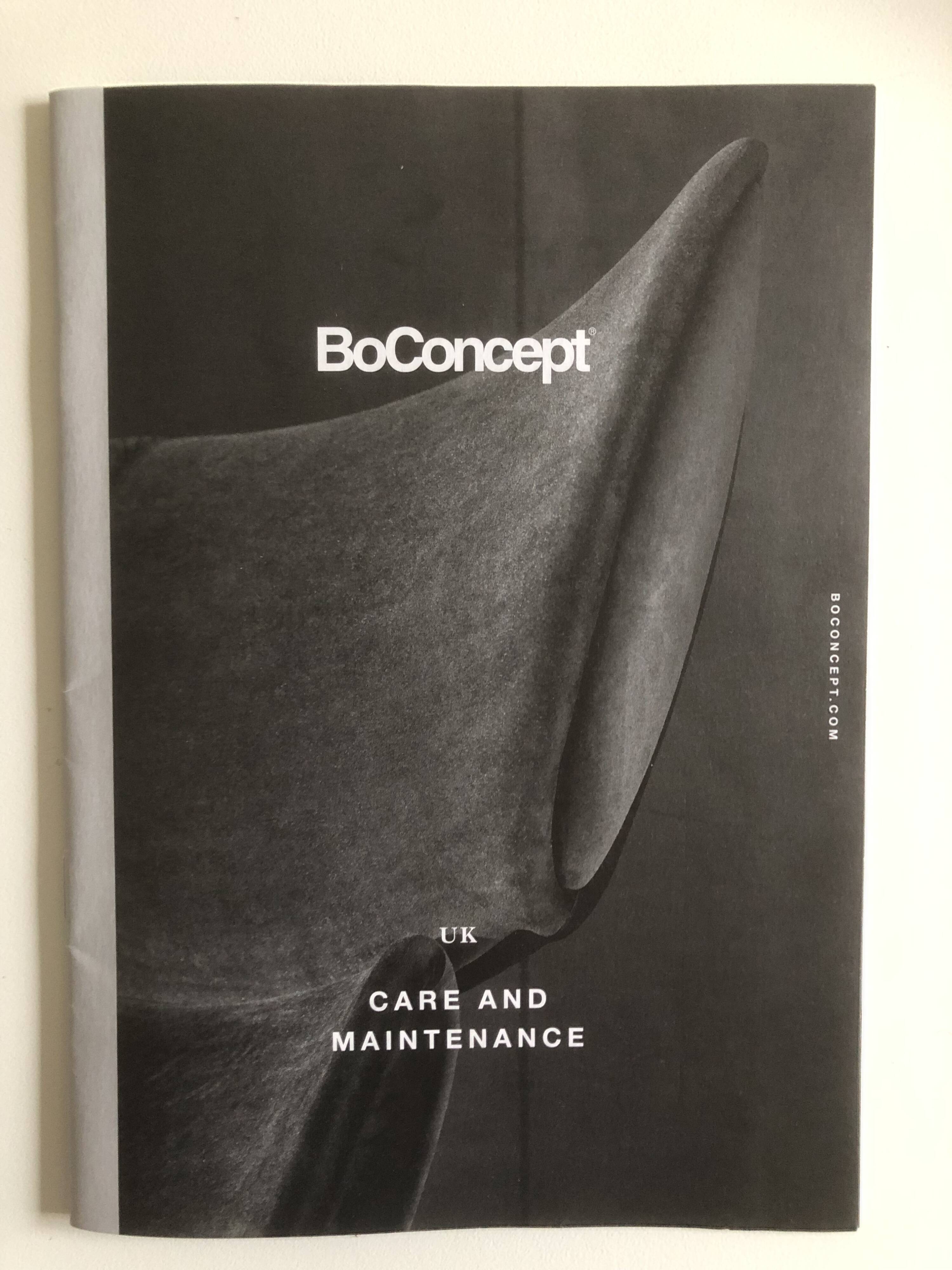 Bo Concept Osaka gray velvet armchair