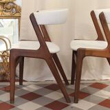 Pair of T21 Fire model chairs by Kai Kristiansen circa 1960