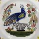 Square plate in Quimper earthenware