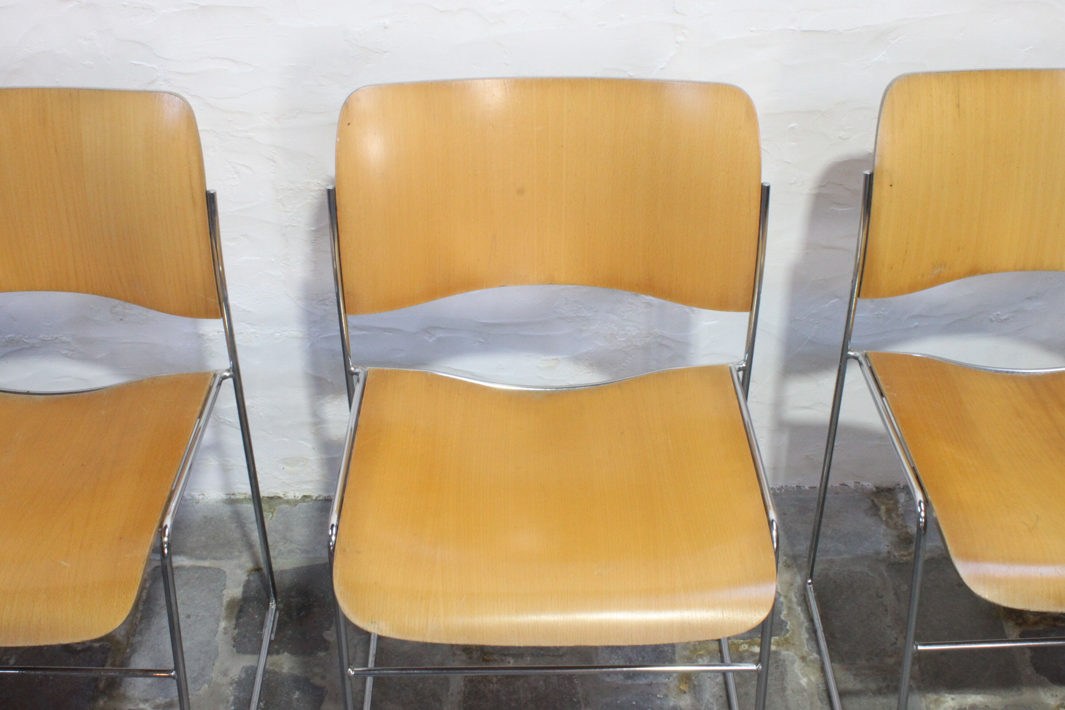 Model 40/4 stacking chairs by David Rowland for Howe, Denmark 1964
